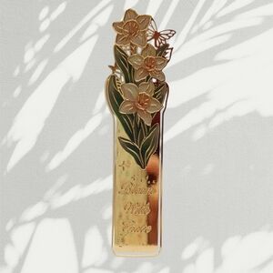 Daffodil Flowers Metal Clip Bookmark